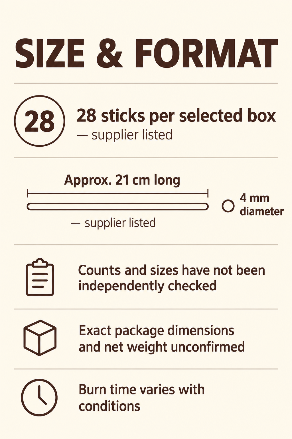 DRUK Tribute Incense — Six Ritual Selections, 28-Stick Boxes — size