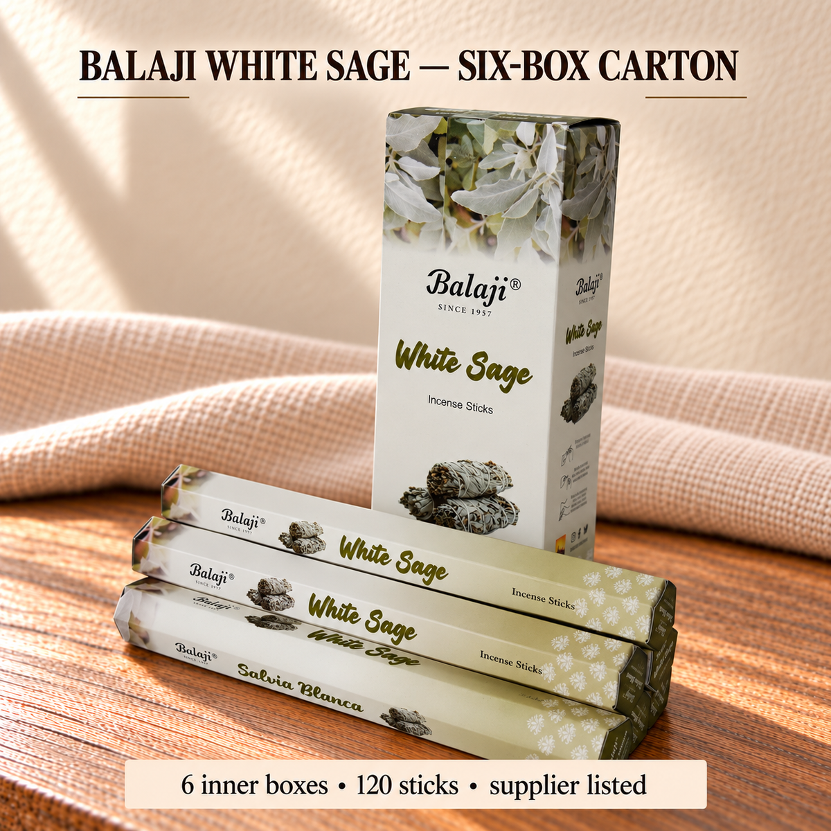 White Sage — Six-Box Carton