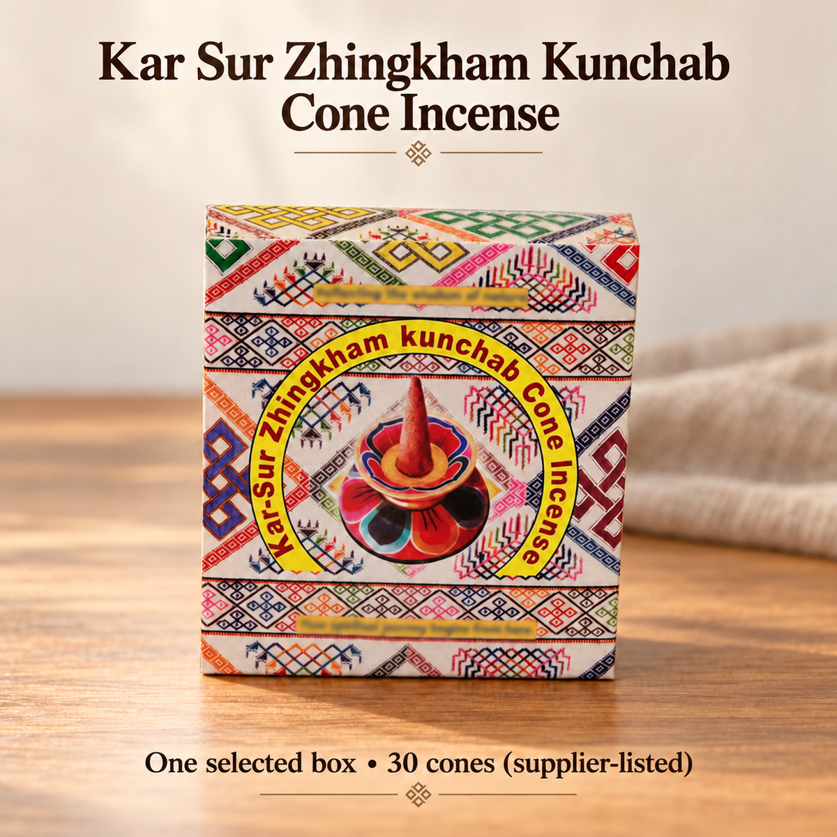 Prayer Cone Incense — Five Packaging Selections, 30 per Box | variant-01