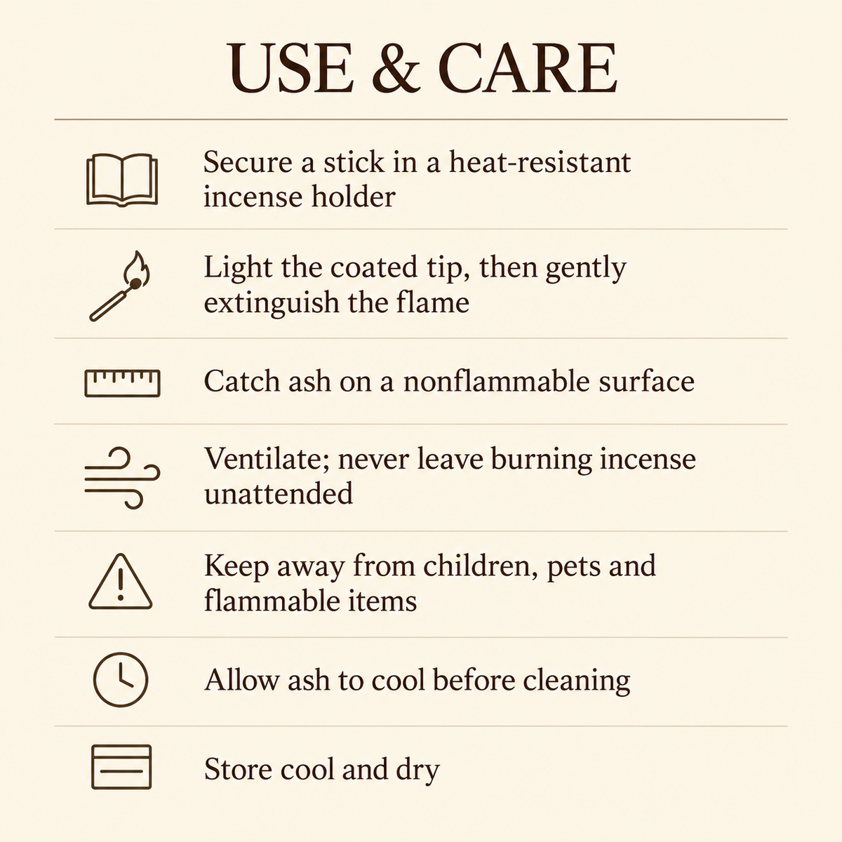 Balaji Incense Sticks — Eight Fragrances, Individual Small Boxes — care