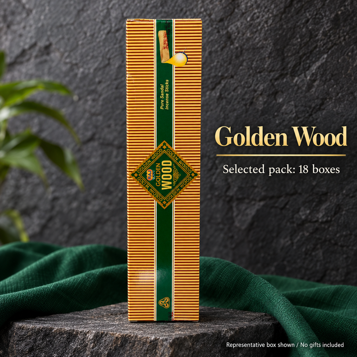 Golden Wood — 18 boxes — representative individual box