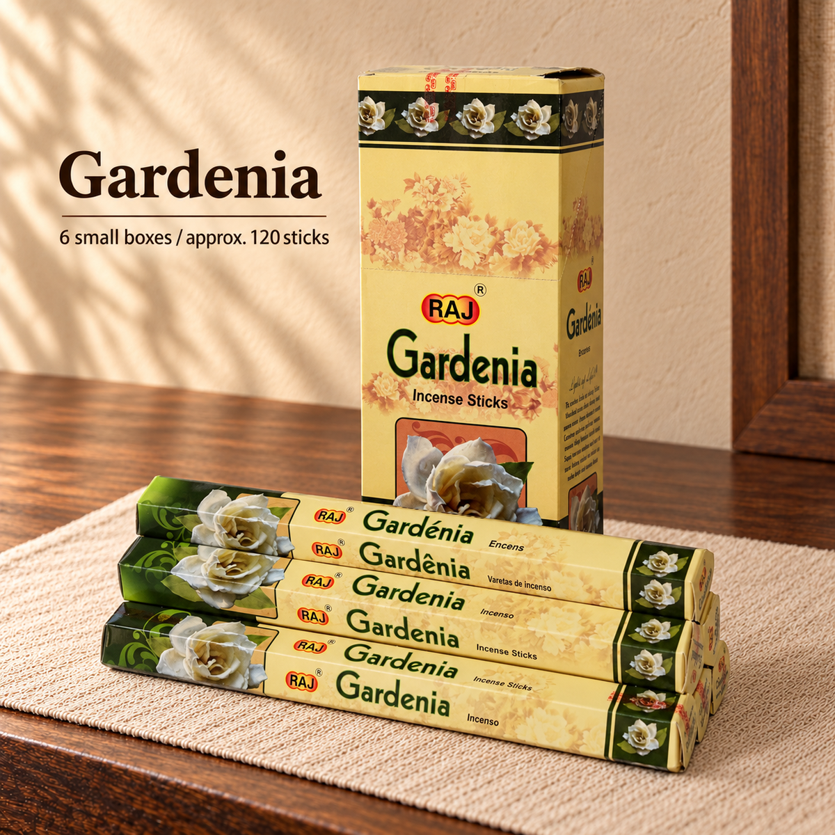 TB7101159486-18 | Gardenia | 6 small boxes / approx. 120 sticks