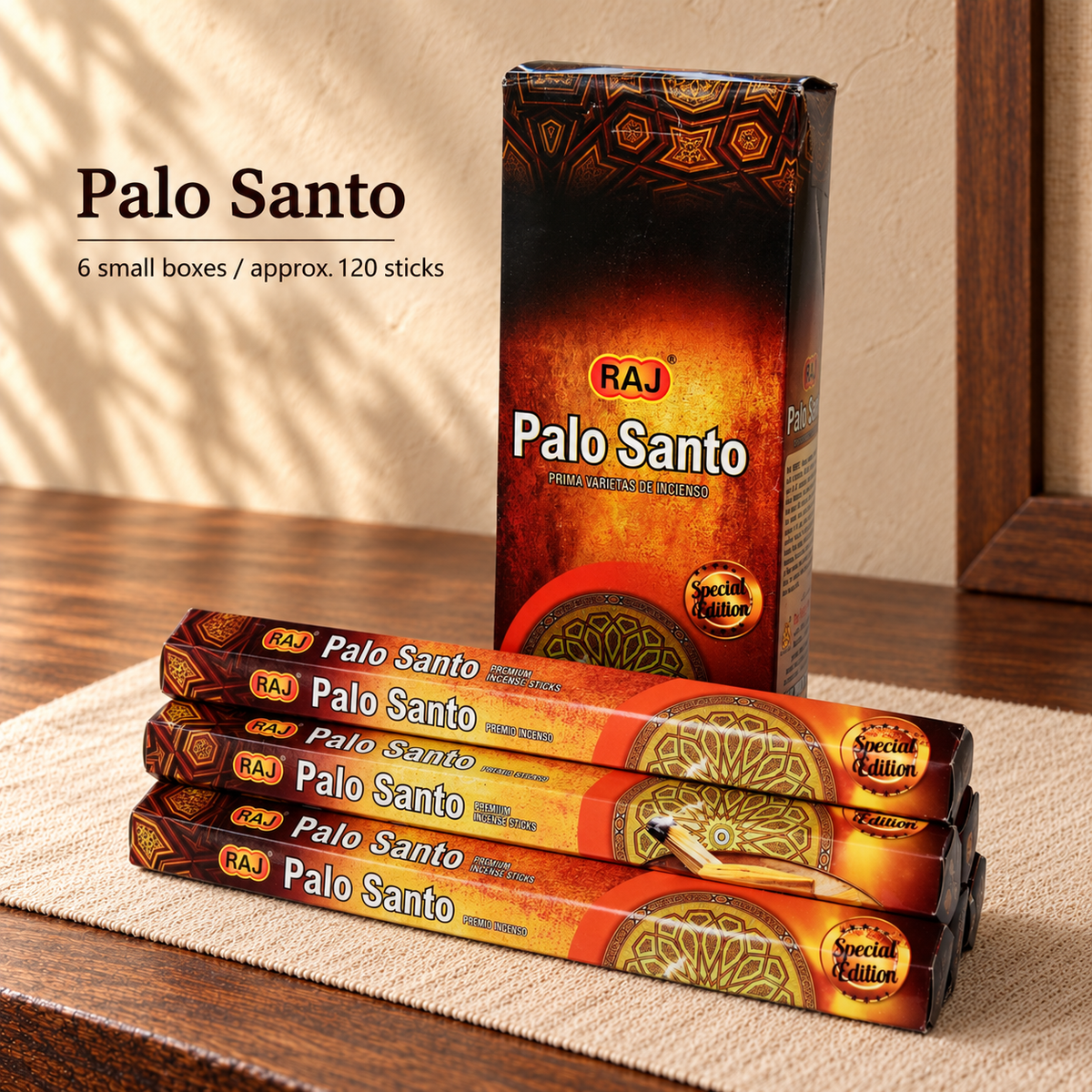 TB7101159486-20 | Palo Santo | 6 small boxes / approx. 120 sticks
