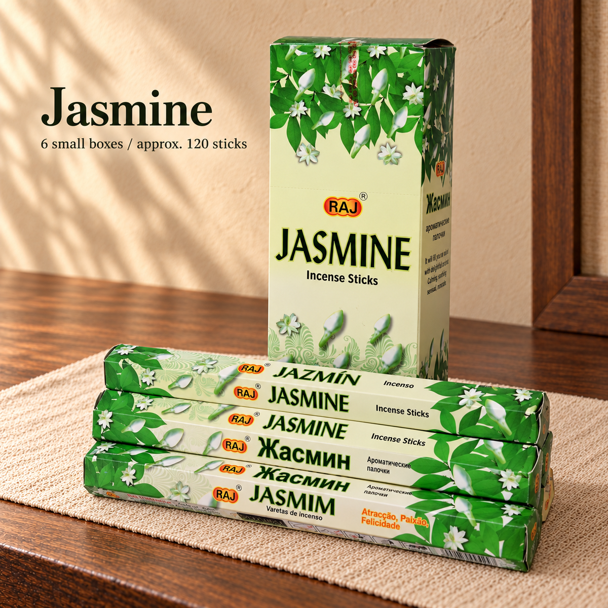 TB7101159486-26 | Jasmine | 6 small boxes / approx. 120 sticks