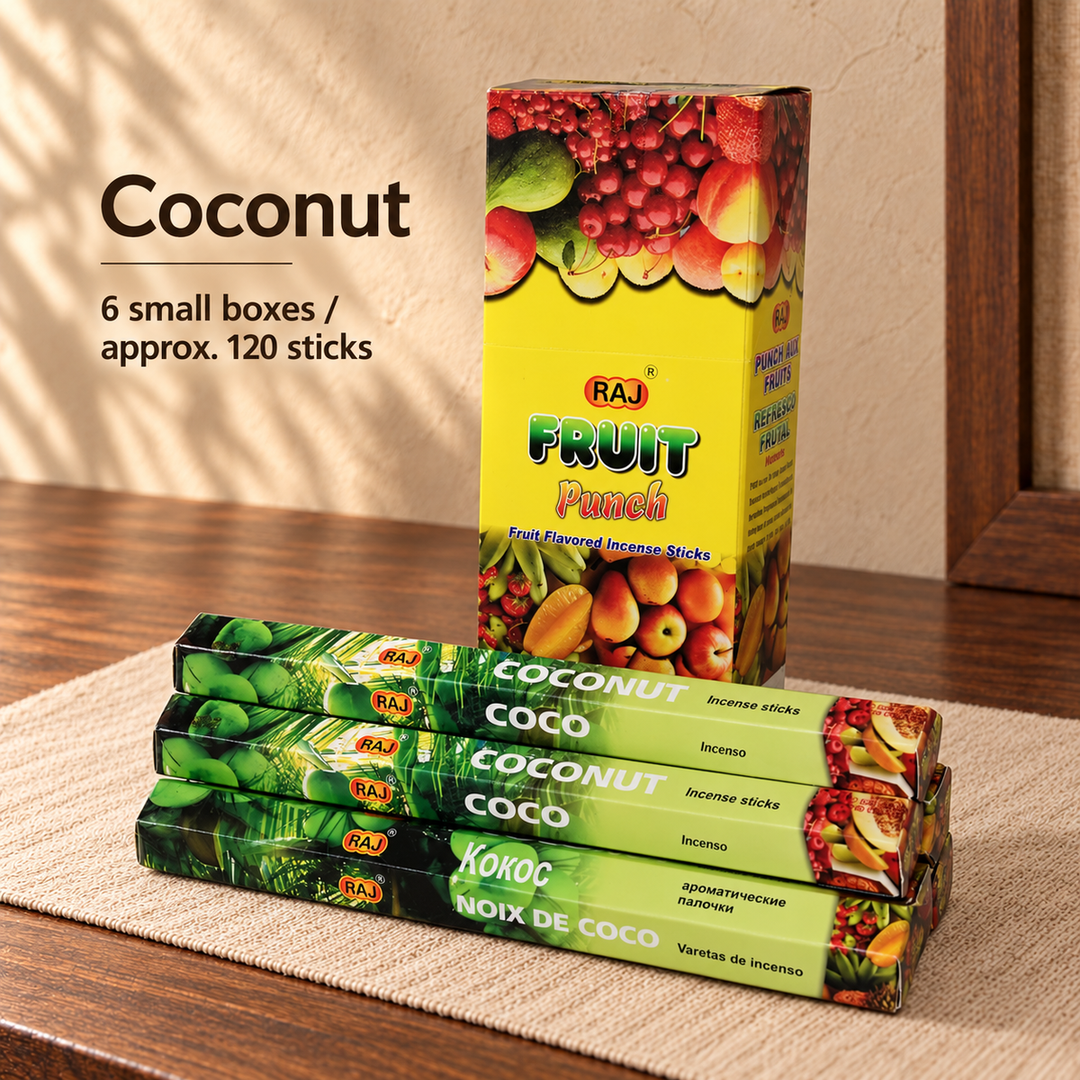 TB7101159486-32 | Coconut | 6 small boxes / approx. 120 sticks