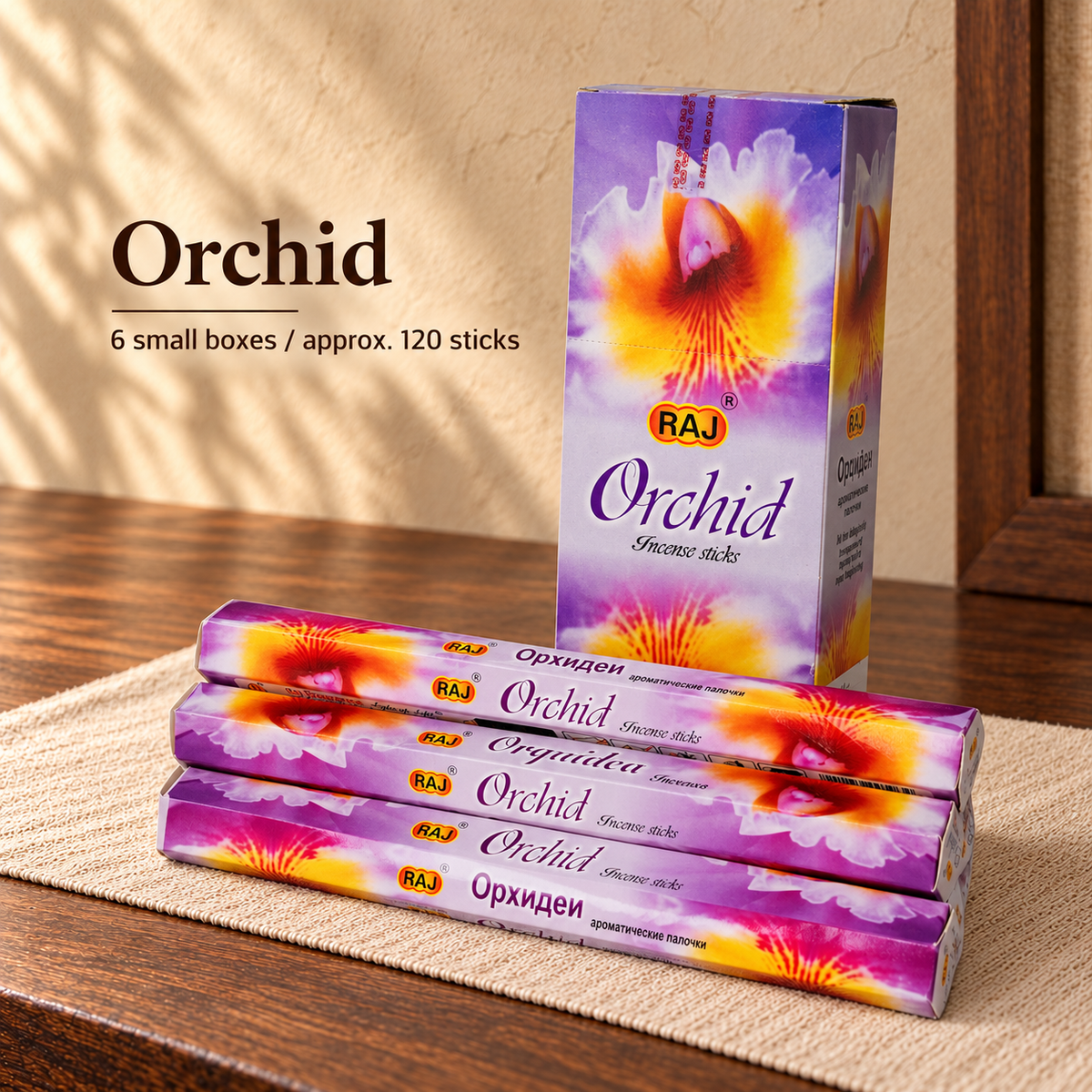 TB7101159486-33 | Orchid | 6 small boxes / approx. 120 sticks