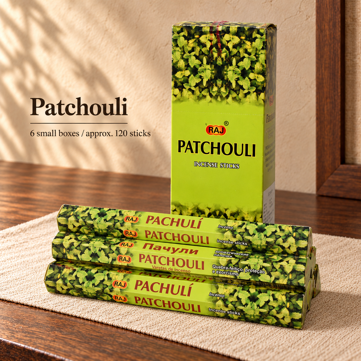 TB7101159486-34 | Patchouli | 6 small boxes / approx. 120 sticks