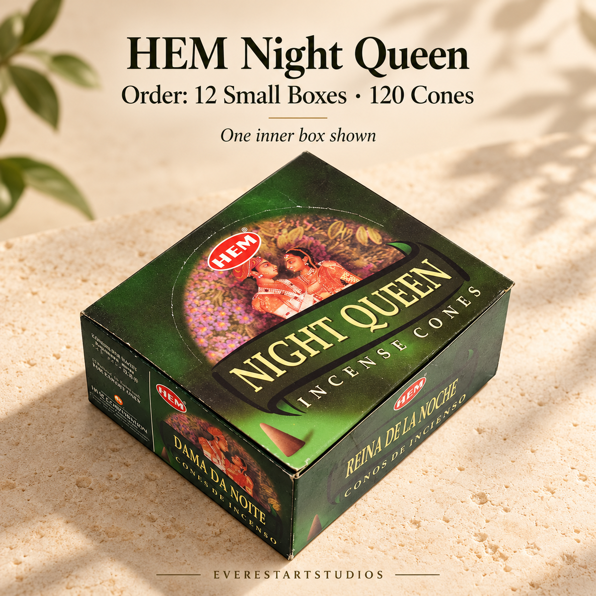HEM Night Queen, selected order12smallboxes120regularcones; one inner box shown