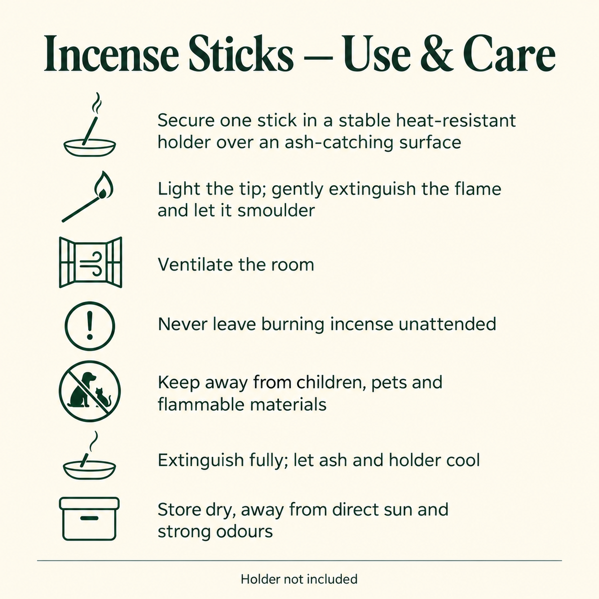 Flute Jasmine — use and care