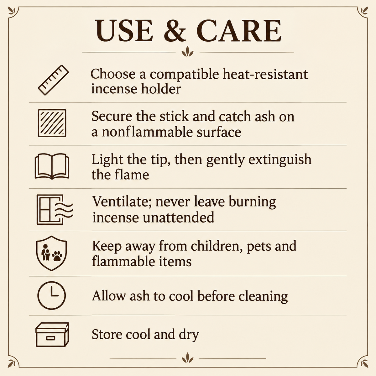 HEM First Rain Incense Sticks — Small Box or 120-Stick Carton — care