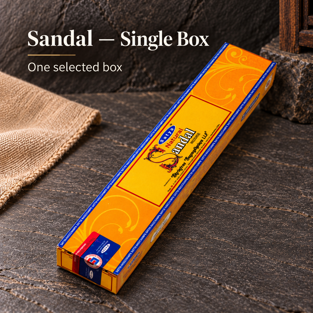 TB724661638286-04 | Source-matched Satya incense packaging