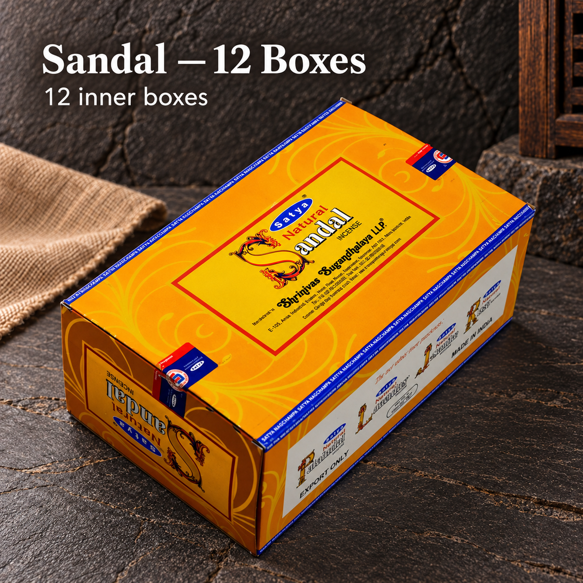 TB724661638286-06 | Source-matched Satya incense packaging