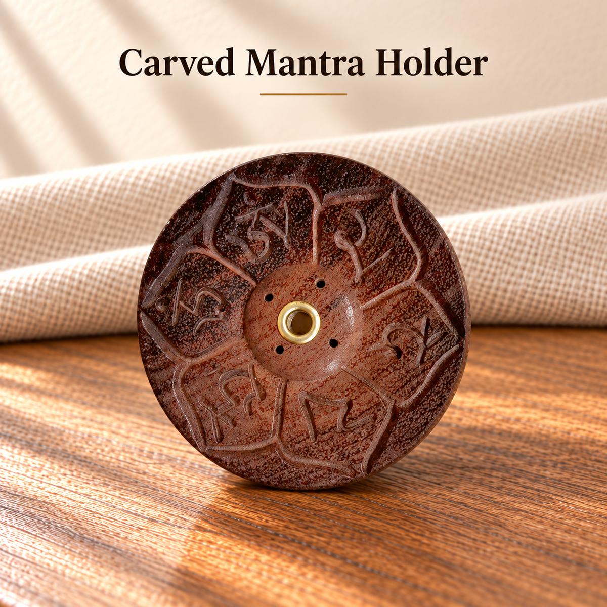 Carved Mantra Holder
