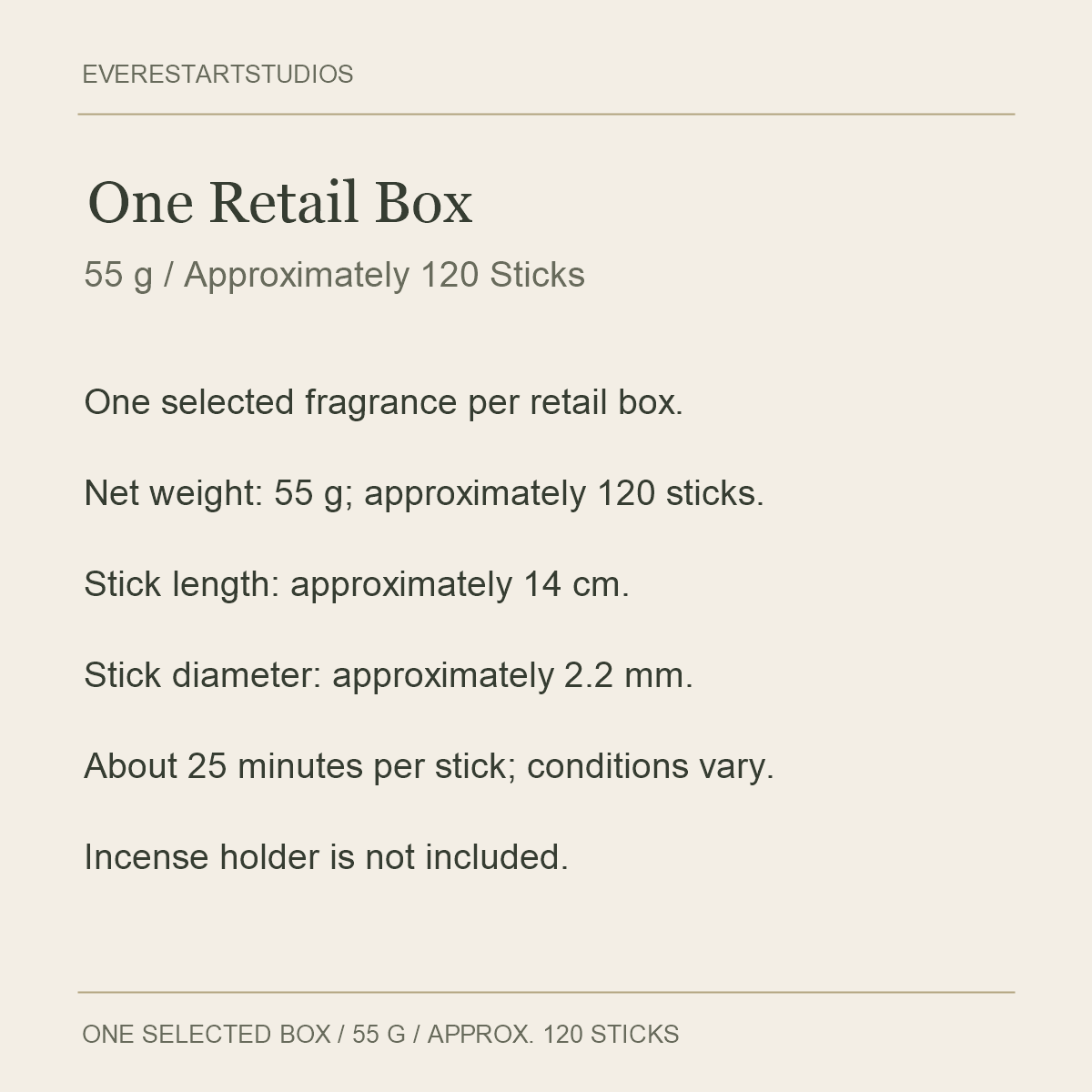 Nippon Kodo Ka-fuh Incense Sticks — 55 g — pack