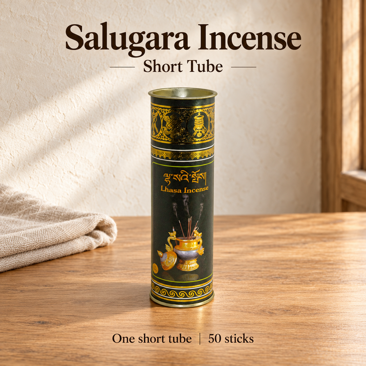 Salugara incense — Short tube, 50 sticks