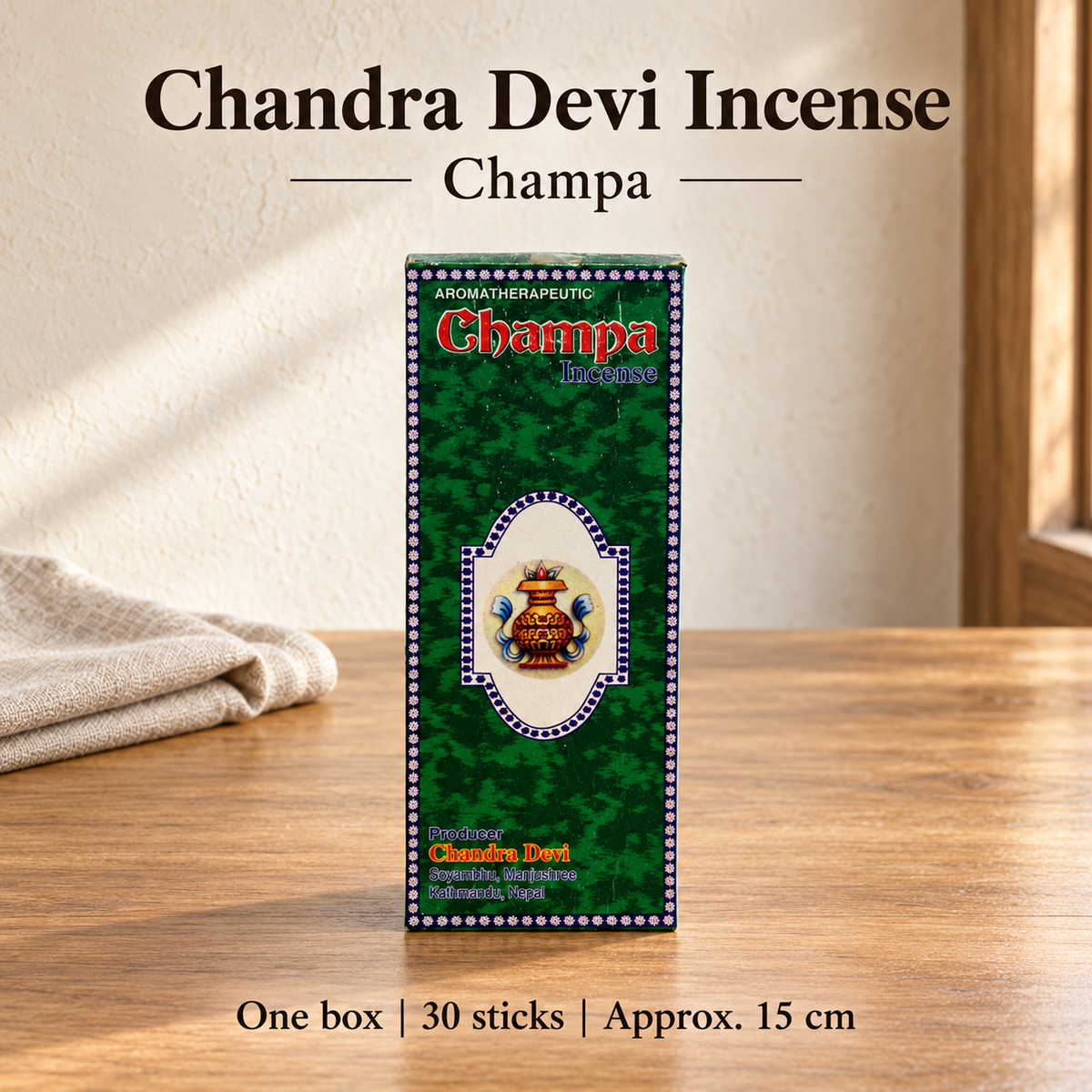 Chandra Devi Incense — Champa