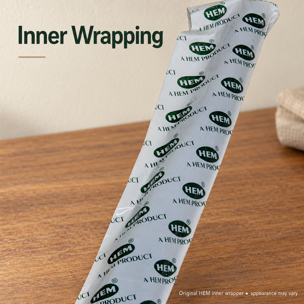 HEM Rejuvenate — original inner wrapper detail