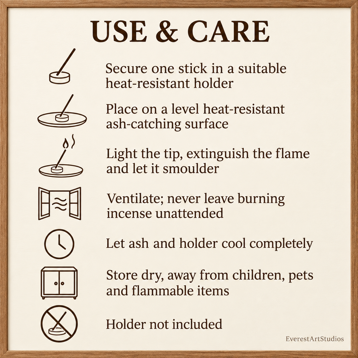 Safe use and care instructions