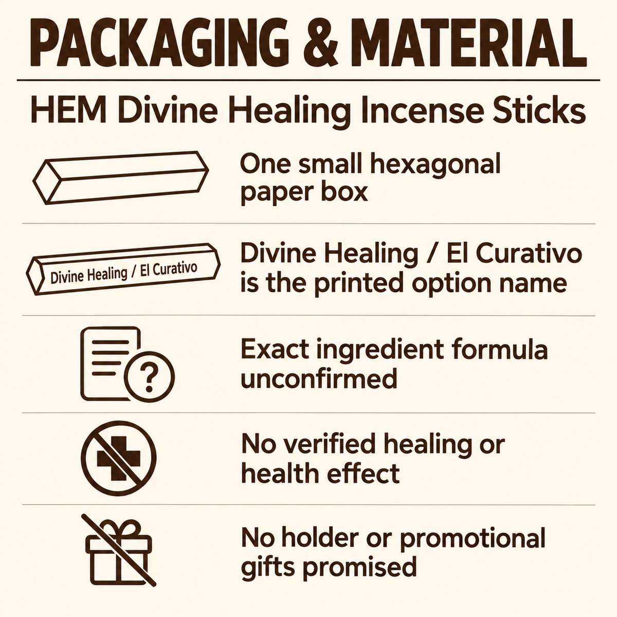 HEM Divine Healing Incense Sticks — 20-Stick Small Box — pack