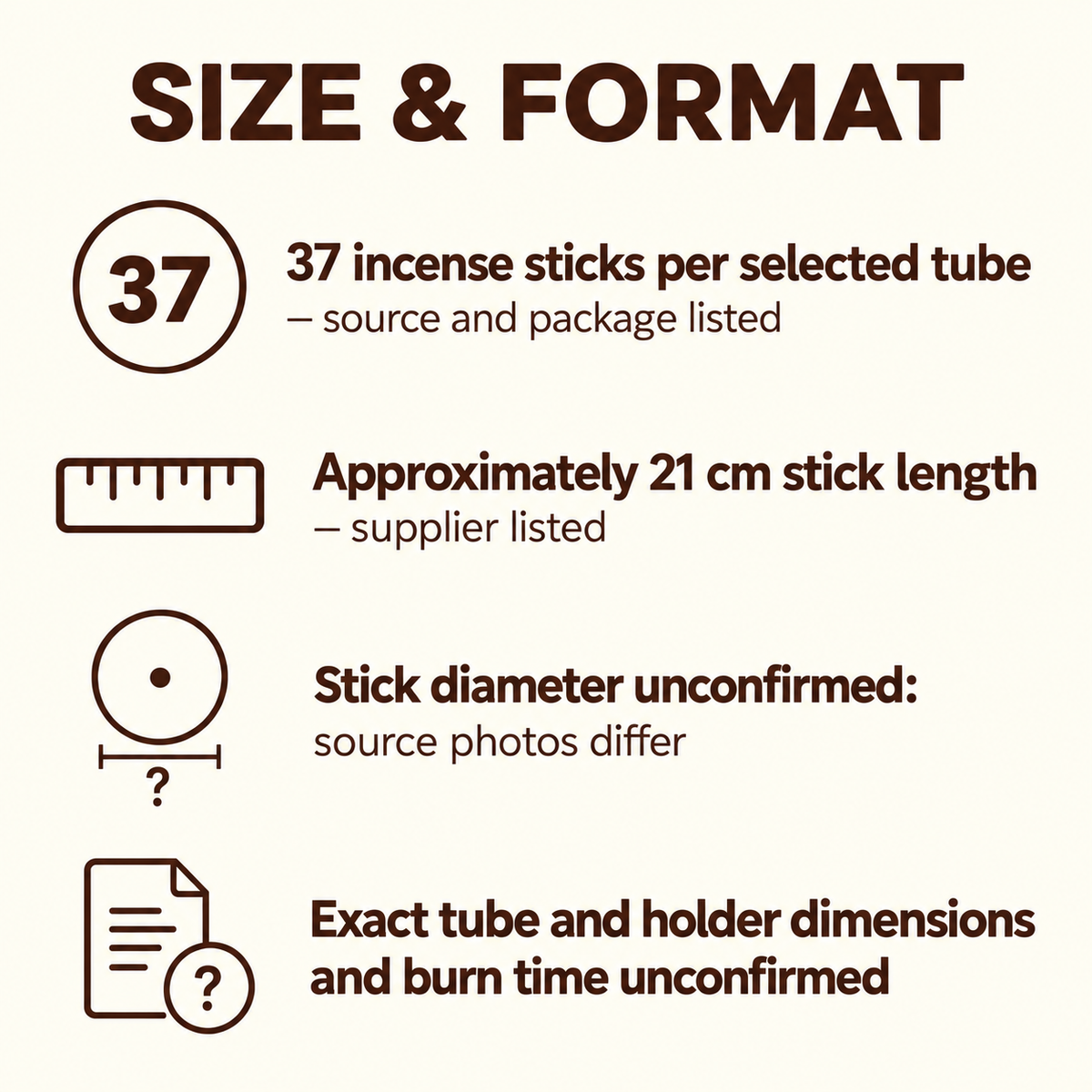 Herbal Himalaya Leaf-Wrapped Incense — 37 Sticks + Basic Holder — size