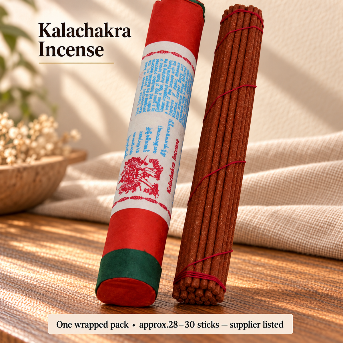 TB776182768518-05 | Kalachakra | One wrapped pack • approx.28–30 sticks — supplier listed