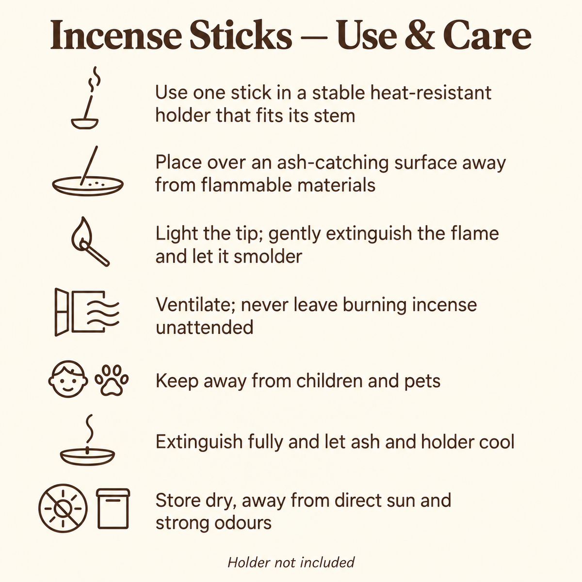 HEM Dragons Blood Blue incense use and care guide