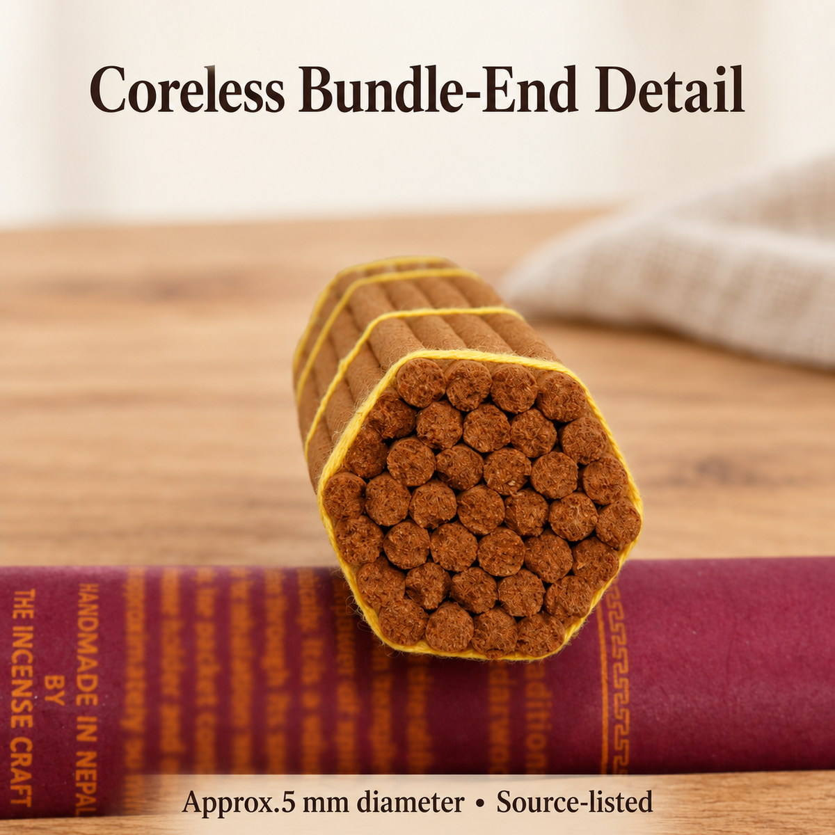 Cedarwood Coreless Incense — Red Tube with Basic Holder | product-03