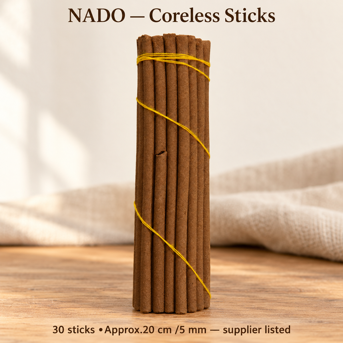 NADO brown coreless stick bundle