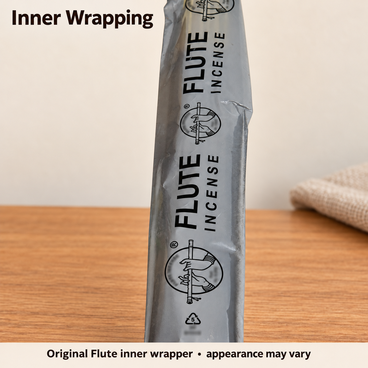 Flute Suerte Rapida — original silver Flute inner wrapper