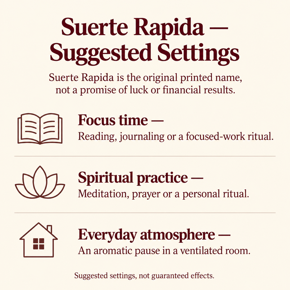 Flute Suerte Rapida — focus, spiritual practice and everyday settings