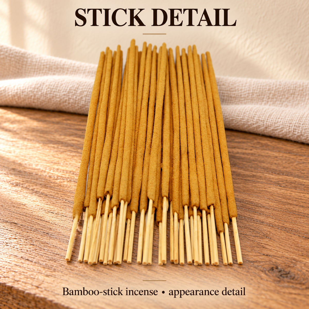 Sandalwood incense — detail-sticks