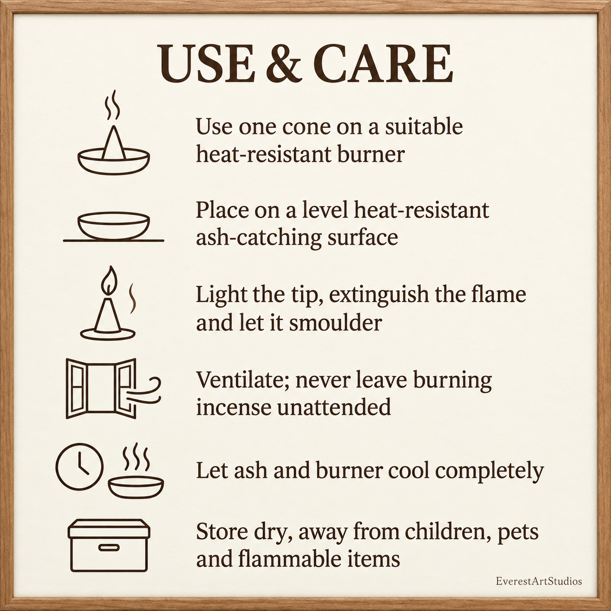 Safe use and care instructions