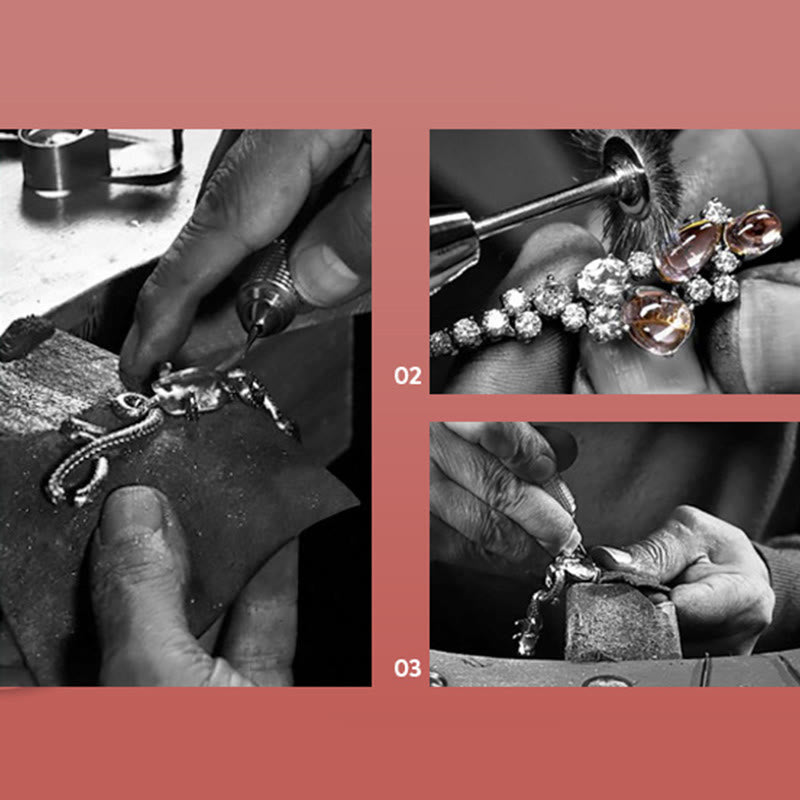EverestArtstudios 925 Sterling Silver Year Of The Dragon Auspicious Golden Dragon Luck Red Rope Chain Bracelet