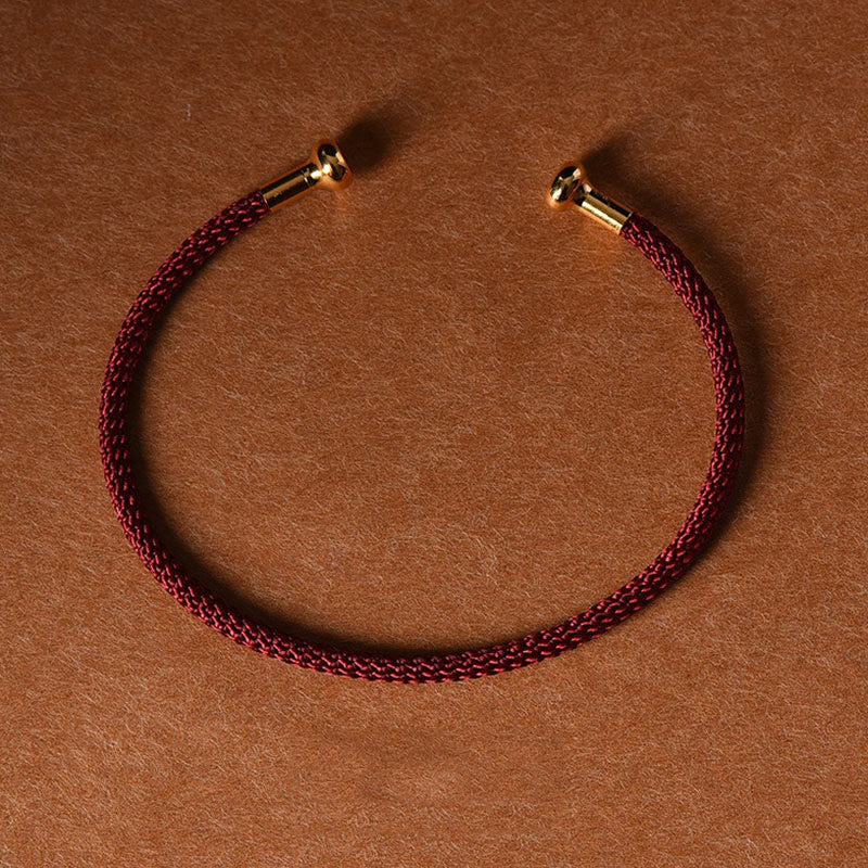 EverestArtstudios Simple Design Handmade Luck Braid String Cuff Bracelet