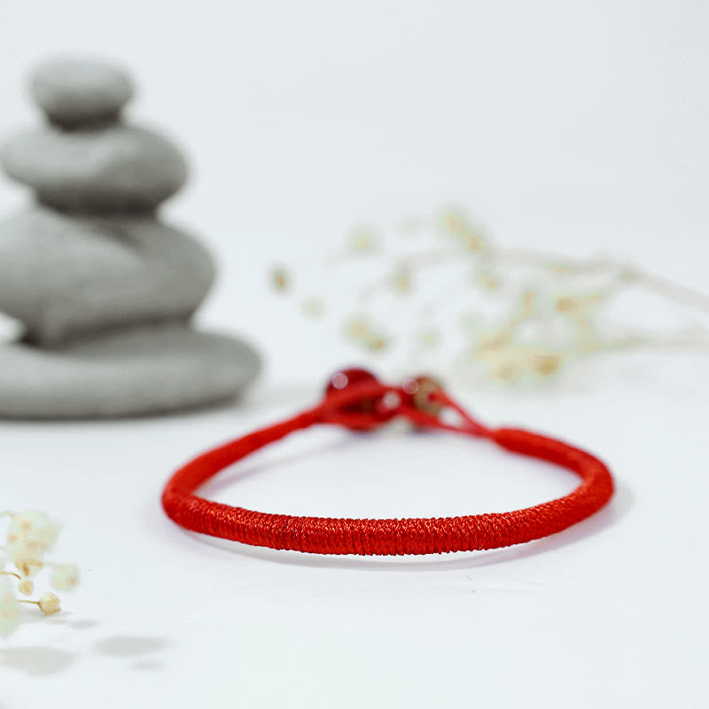 EverestArtStudios FengShui Lucky Red String Ceramic Bracelet