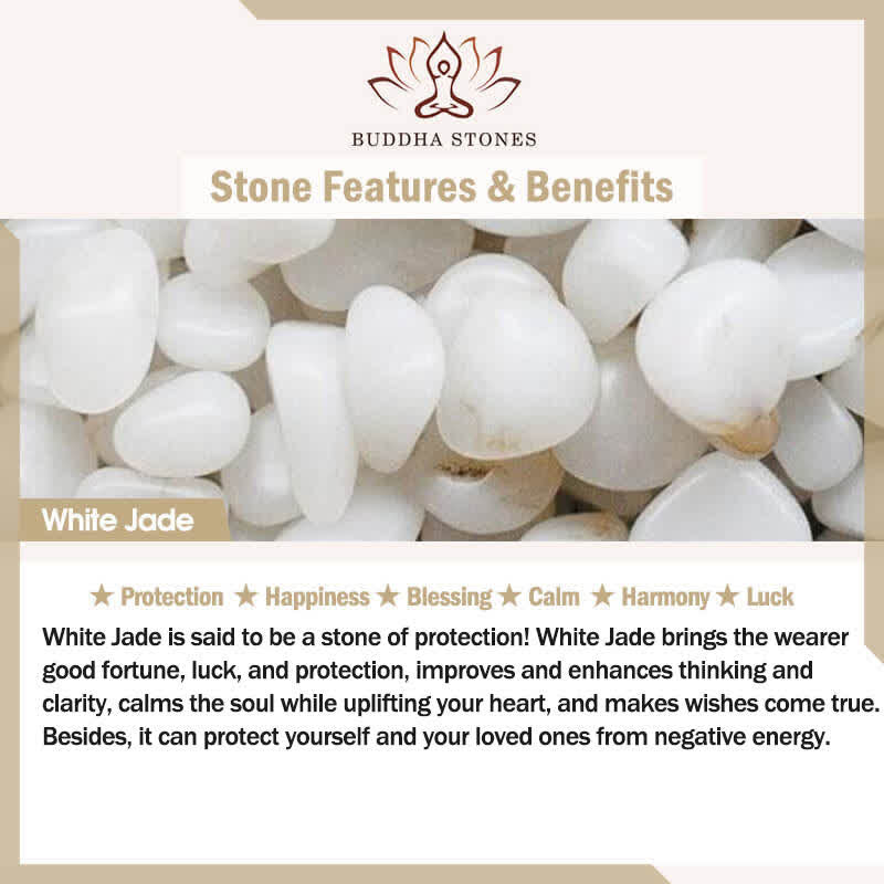 Buddha Stones 925 Sterling Silver Hetian White Jade Water Drop Chain Necklace Pendant Bracelet