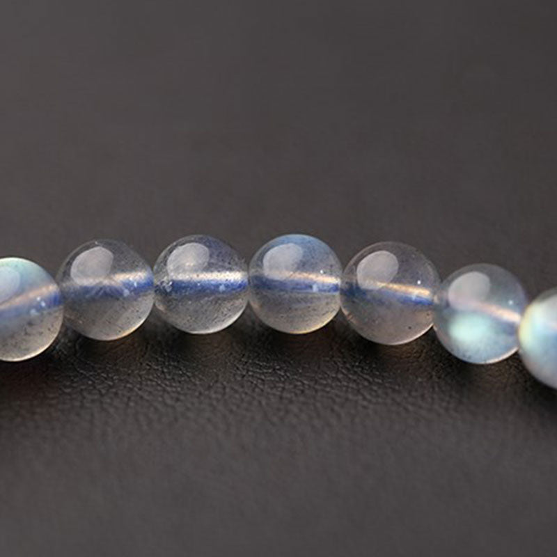Buddha Stones Natural Moonstone Flower Chram Healing Beads Bracelet