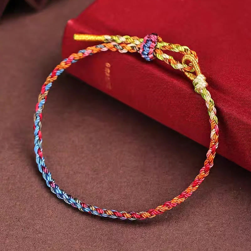 EverestArtstudios Handcrafted Luck Colorful Rope Child Adult Bracelet