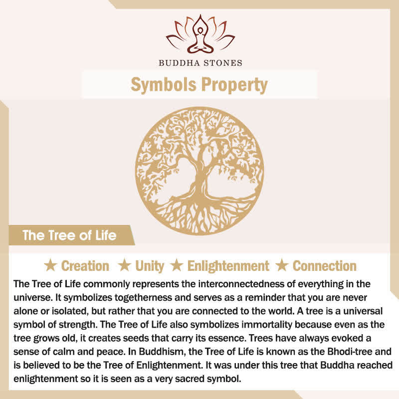 Buddha Stones 108 Mala Beads Indian Agate Lotus OM Tree of life Positive Calm Bracelet