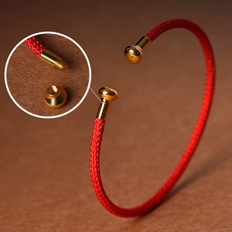 EverestArtstudios Simple Design Handmade Luck Braid String Cuff Bracelet
