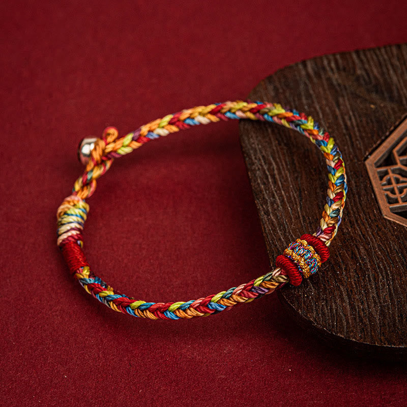 EverestArtstudios Handmade Dragon Boat Festival Luck Colorful Rope Child Adult Bracelet