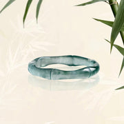 EverestArtstudios Natural Jade Bamboo Prosperity Abundance Ring