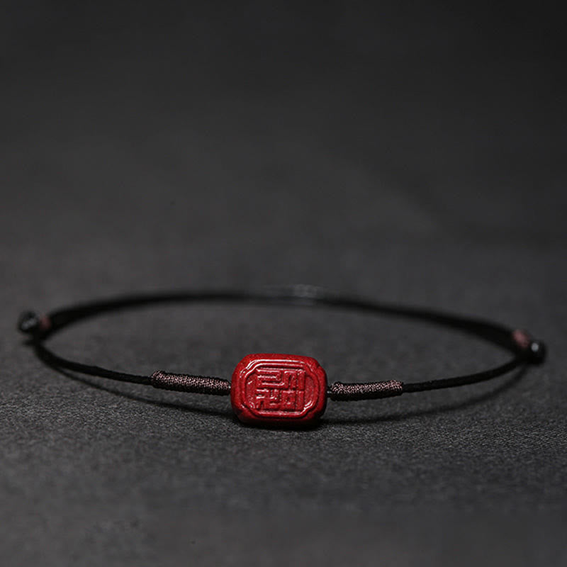 EverestArtstudios Handmade Plum Blossom Four Leaf Clover PiXiu Lotus Koi Fish Cinnabar Blessing Braid Bracelet