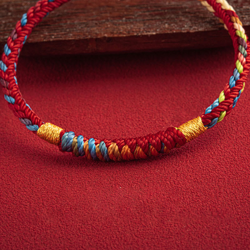 EverestArtstudios "May You Be Safe And Lucky In The Year Ahead" Multicolored Bracelet
