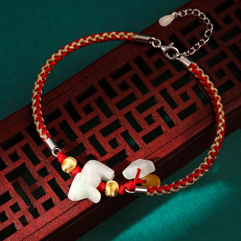 Pulsera tobillera jade zodiaco chino