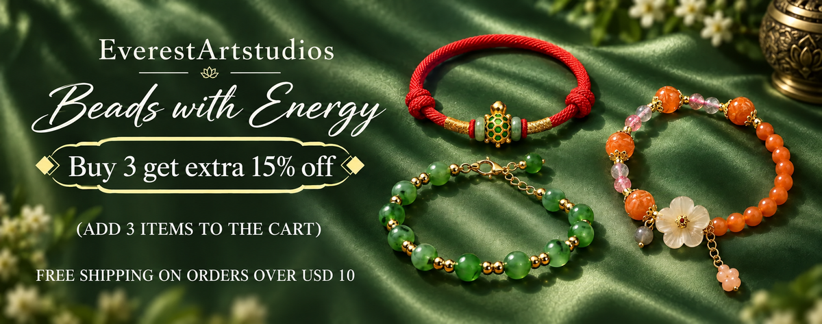 EverestArtStudios Beads with Energy — Buy 3 get extra 15% off