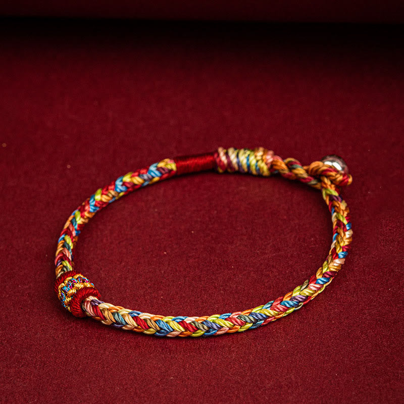 EverestArtstudios Handmade Dragon Boat Festival Luck Colorful Rope Child Adult Bracelet