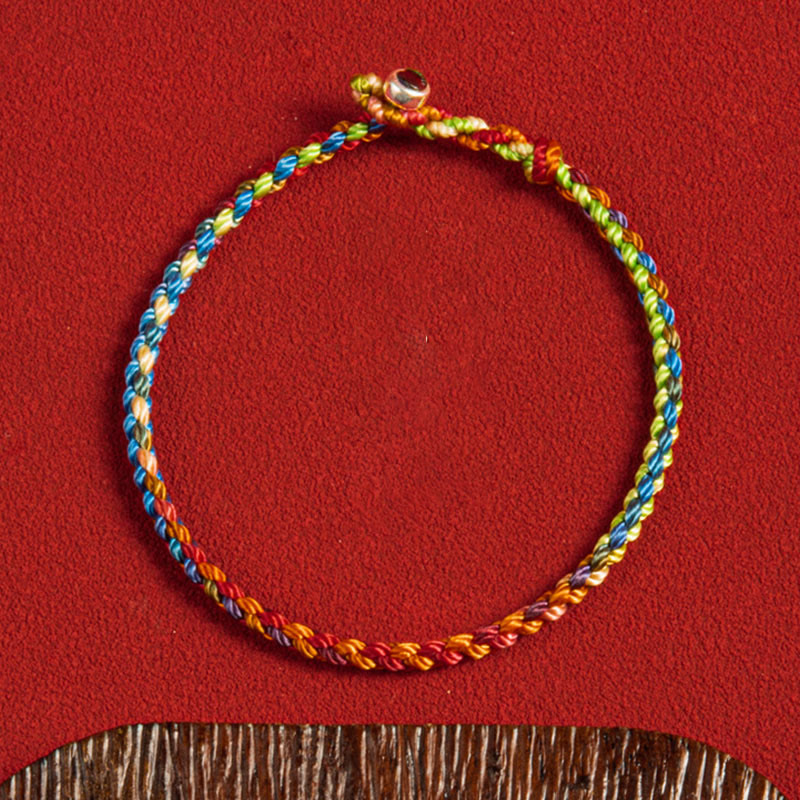 EverestArtstudios "May you be blessed with peace and safety in all four seasons" Lucky Multicolored Bracelet
