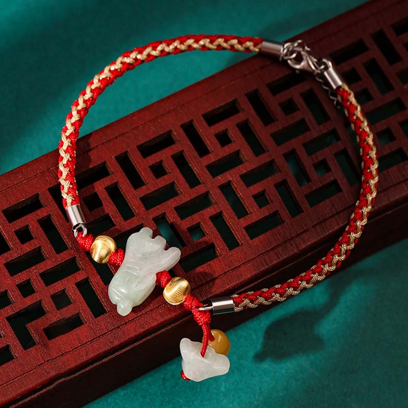 Pulsera tobillera jade zodiaco chino