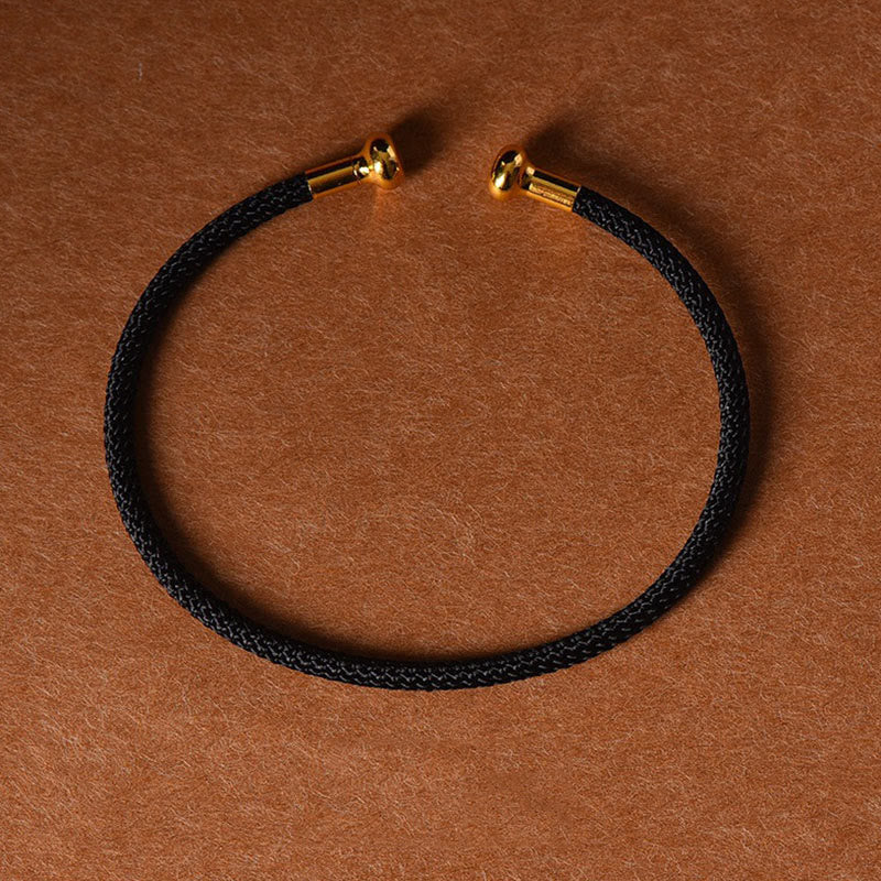 EverestArtstudios Simple Design Handmade Luck Braid String Cuff Bracelet